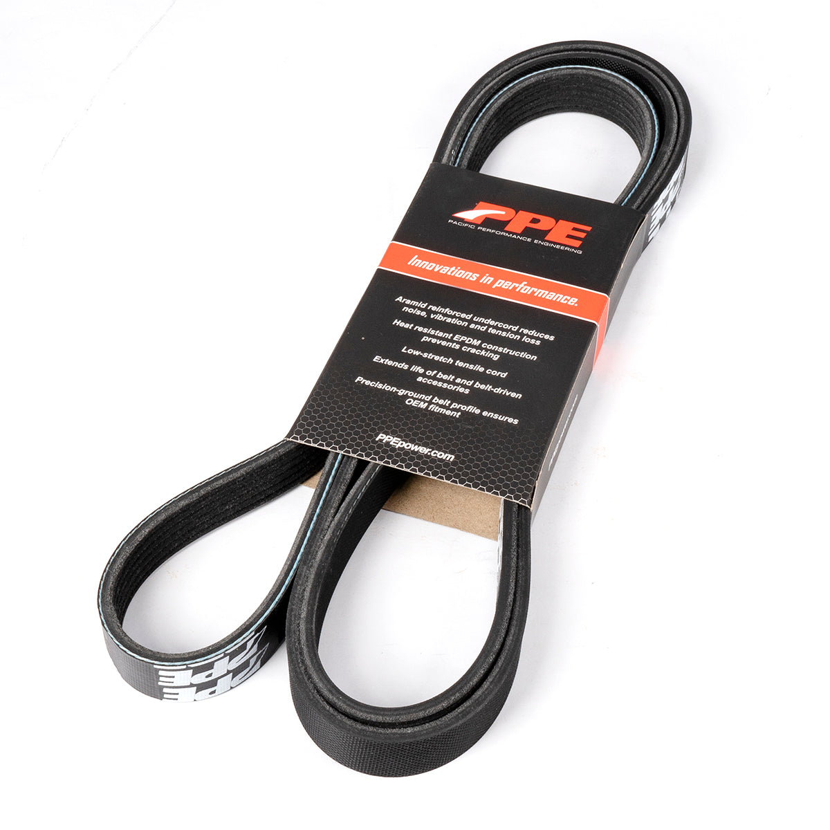 High Performance Heavy Duty Serpentine Belt 2002-2005 GM 6.6L Duramax Single Alternator 105A No Vacuum Pump PPE