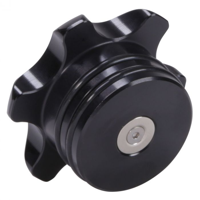 Black Anodized Billet Fuel Cap For 13-18 Cummins Fleece Performance