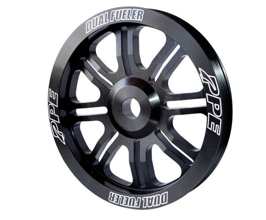Dual Fueler Pulley Wheel 816 GM Aluminum Black PPE Diesel