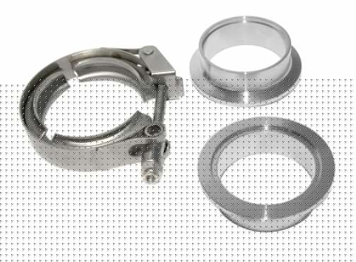 2.0 Inch QR Aluminum V-Band 3 Pc Set 1C 1M 1F PPE Diesel